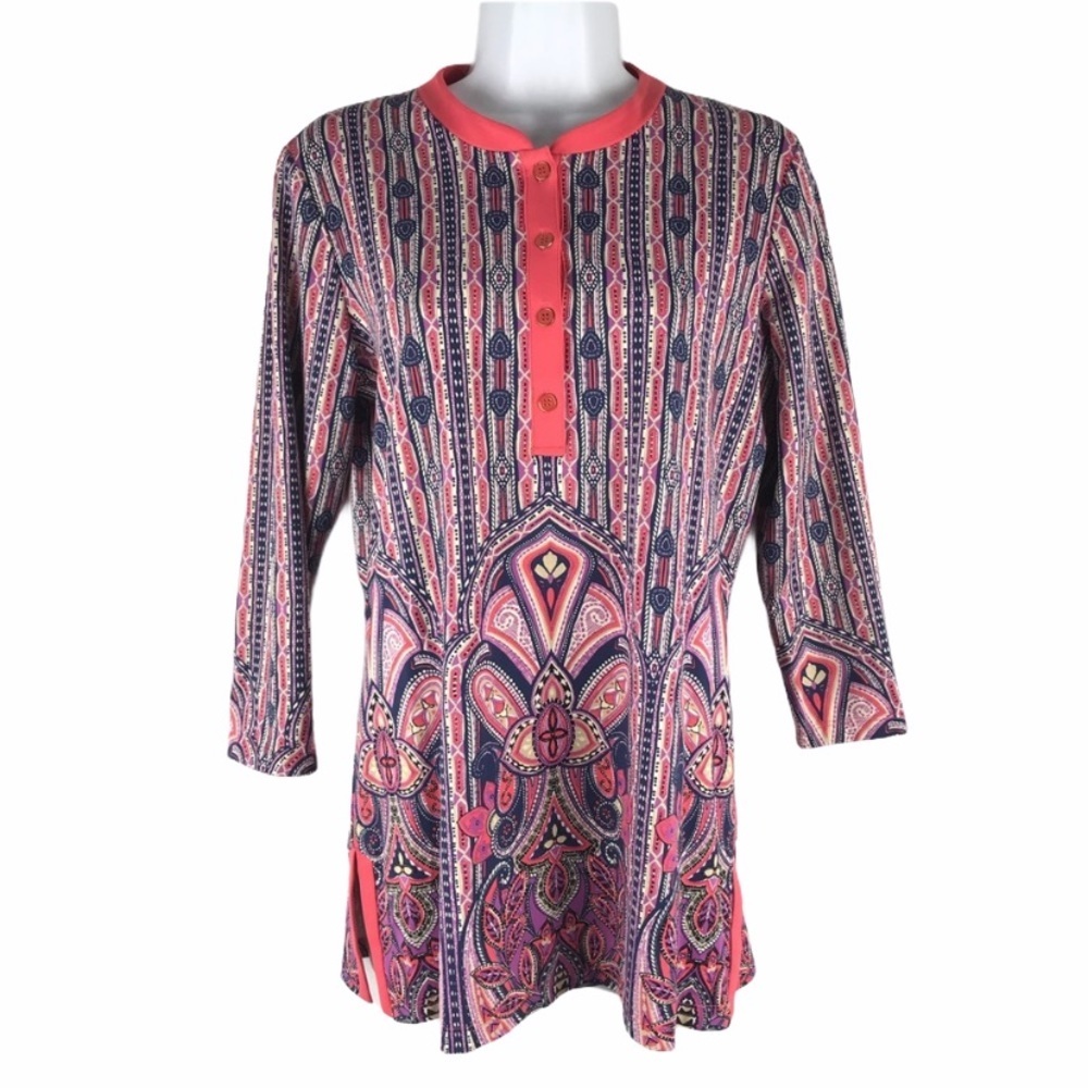 J. McLaughlin Catalina Cloth Biscayne Tunic Top S